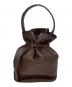 the dilettante (ザ・ディレッタント) バケツ型ハンドバッグ ブラウン：6000円
