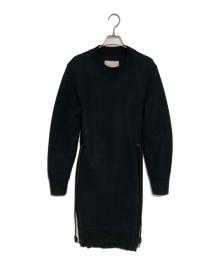 sacai（サカイ）の古着「Sponge Sweat MA-1 Dress」｜ネイビー×ブラック