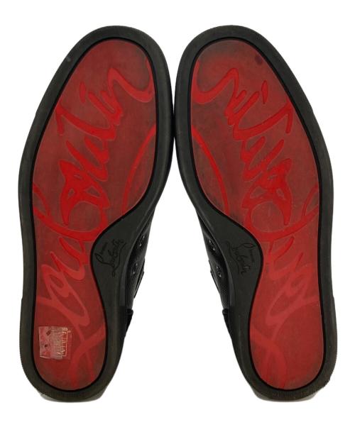 Christian Louboutin（クリスチャン・ルブタン）Christian Louboutin (クリスチャン・ルブタン) スウェード切替ハイカットスニーカー ブラック サイズ:41の古着・服飾アイテム