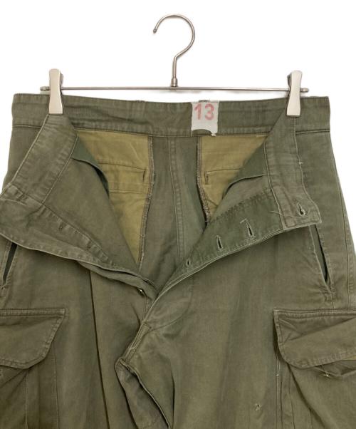 French Army（フランス軍）French Army (フレンチアーミー) M-47 後期型 カーゴパンツ オリーブ サイズ:13の古着・服飾アイテム