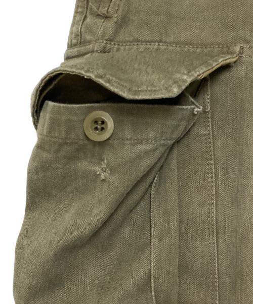 French Army（フランス軍）French Army (フレンチアーミー) M-47 後期型 カーゴパンツ オリーブ サイズ:13の古着・服飾アイテム