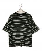 NEIGHBORHOODネイバーフッド）の古着「BORDER CREWNECK-P SS / SAXE/ボーダークルーネック ピーエスエス/サックス」｜グレー