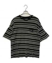 NEIGHBORHOOD（ネイバーフッド）の古着「BORDER CREWNECK-P SS / SAXE/ボーダークルーネック ピーエスエス/サックス」｜グレー
