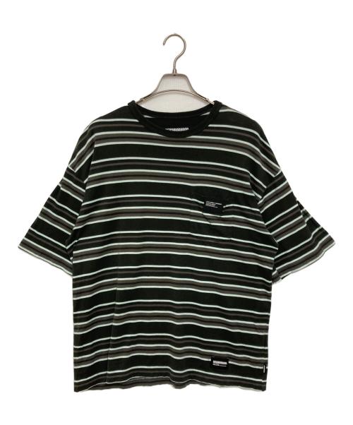 NEIGHBORHOOD（ネイバーフッド）NEIGHBORHOOD (ネイバーフッド) BORDER CREWNECK-P SS / SAXE/ボーダークルーネック ピーエスエス/サックス グレー サイズ:Mの古着・服飾アイテム