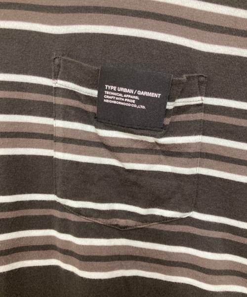 NEIGHBORHOOD（ネイバーフッド）NEIGHBORHOOD (ネイバーフッド) BORDER CREWNECK-P SS / SAXE/ボーダークルーネック ピーエスエス/サックス グレー サイズ:Mの古着・服飾アイテム