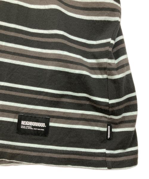 NEIGHBORHOOD（ネイバーフッド）NEIGHBORHOOD (ネイバーフッド) BORDER CREWNECK-P SS / SAXE/ボーダークルーネック ピーエスエス/サックス グレー サイズ:Mの古着・服飾アイテム