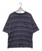 NEIGHBORHOODネイバーフッド）の古着「BORDER CREWNECK-P SS / SAXE/ボーダークルーネック ピーエスエス/サックス」｜ネイビー