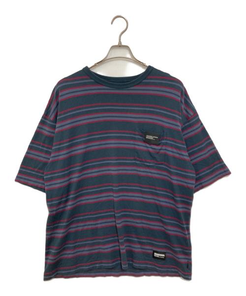 NEIGHBORHOOD（ネイバーフッド）NEIGHBORHOOD (ネイバーフッド) BORDER CREWNECK-P SS / SAXE/ボーダークルーネック ピーエスエス/サックス ネイビー サイズ:Mの古着・服飾アイテム