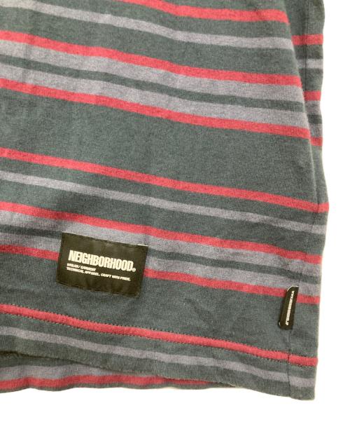 NEIGHBORHOOD（ネイバーフッド）NEIGHBORHOOD (ネイバーフッド) BORDER CREWNECK-P SS / SAXE/ボーダークルーネック ピーエスエス/サックス ネイビー サイズ:Mの古着・服飾アイテム