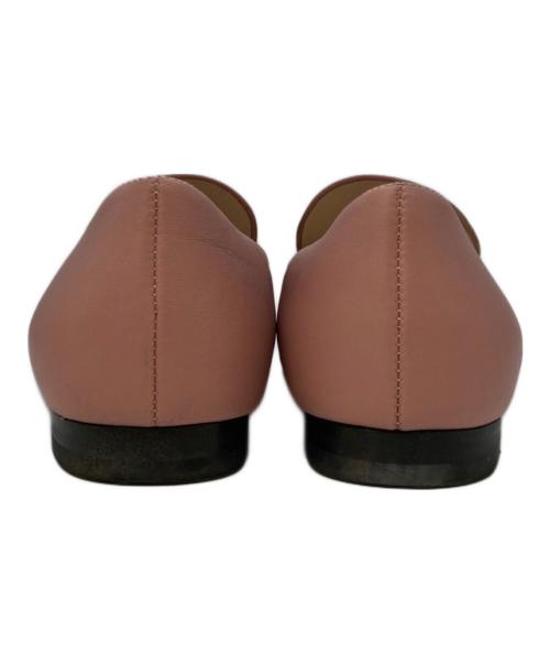 GUCCI（グッチ）GUCCI (グッチ) ホースビットレザーローファー ピンク サイズ:36の古着・服飾アイテム