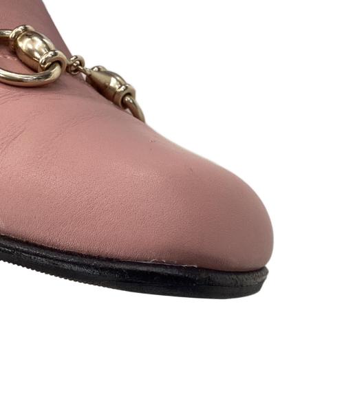 GUCCI（グッチ）GUCCI (グッチ) ホースビットレザーローファー ピンク サイズ:36の古着・服飾アイテム