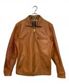 Schottショット）の古着「カウレザー シングル ライダースジャケット」｜ブラウン