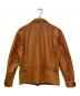 Schott (ショット) カウレザー シングル ライダースジャケット ブラウン サイズ:XL：18000円