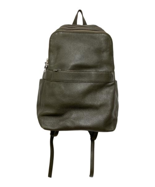 aniary（アニアリ）aniary (アニアリ) レザーデイパック オリーブの古着・服飾アイテム
