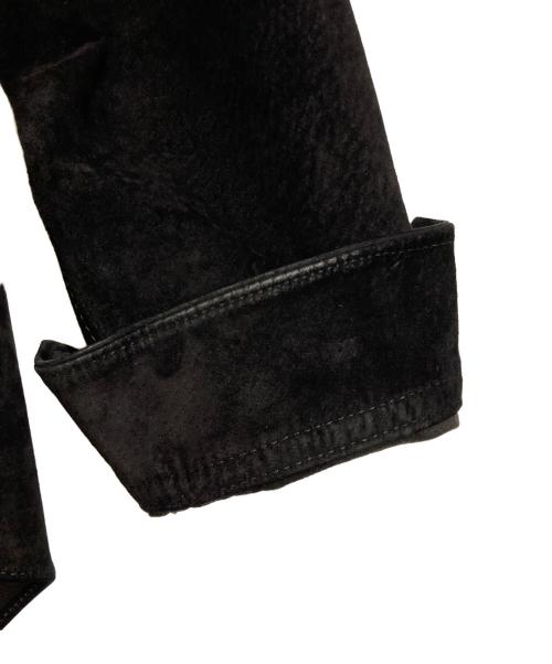 COMME des GARCONS HOMME PLUS（コムデギャルソンオムプリュス）COMME des GARCONS HOMME PLUS (コムデギャルソンオムプリュス) ピッグスキンレザーシャツ ブラック サイズ:Mの古着・服飾アイテム