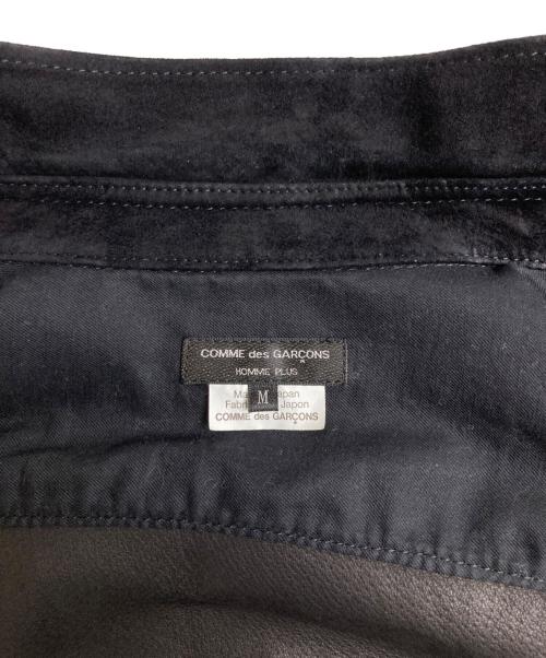 COMME des GARCONS HOMME PLUS（コムデギャルソンオムプリュス）COMME des GARCONS HOMME PLUS (コムデギャルソンオムプリュス) ピッグスキンレザーシャツ ブラック サイズ:Mの古着・服飾アイテム