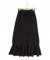 HeRIN.CYE (ヘリンドットサイ) Pleated hem knit skirt ブラック サイズ:FREE：6000円