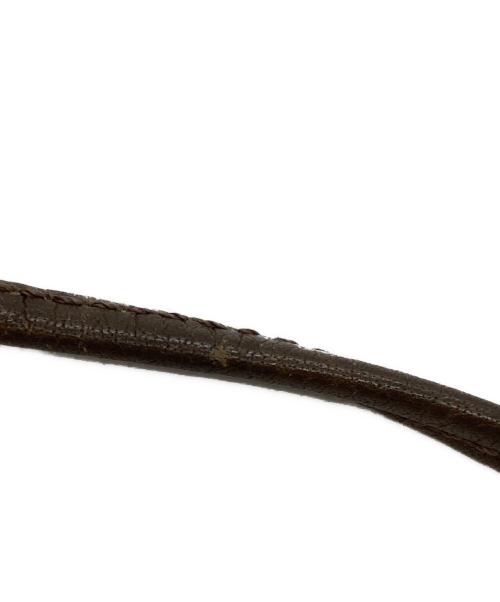 MIU MIU（ミュウミュウ）MIU MIU (ミュウミュウ) がま口ミニショルダーポーチ ブラウンの古着・服飾アイテム