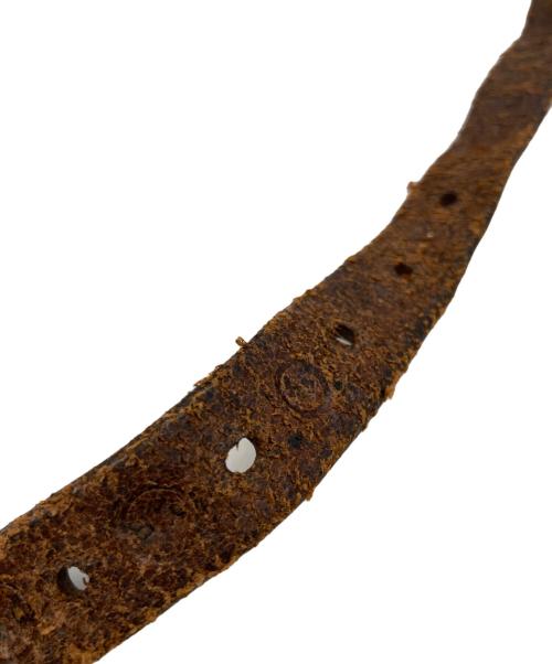 RRL（ダブルアールエル）RRL (ダブルアールエル) ロングナロースタッズベルト ブラウンの古着・服飾アイテム