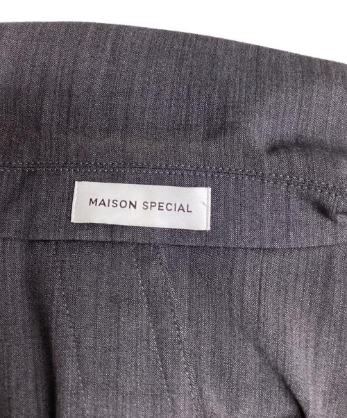 MAISON SPECIAL（メゾンスペシャル）MAISON SPECIAL (メゾンスペシャル) Back Slit Cut off Over グレー サイズ:FREEの古着・服飾アイテム