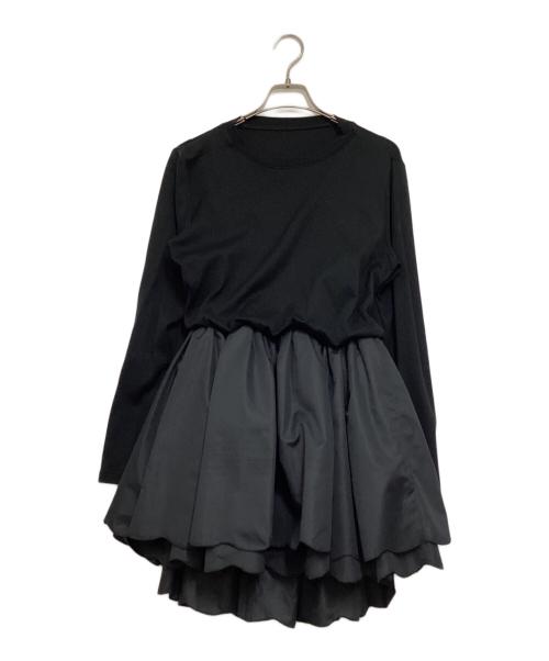 rosy monster（ロージーモンスター）rosy monster (ロージーモンスター) ダブルスカラップドッキングチュニック ブラック サイズ:freeの古着・服飾アイテム