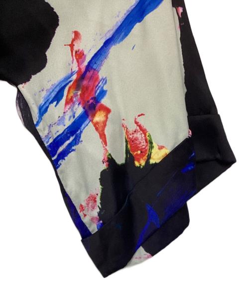 OFFWHITE（オフホワイト）OFFWHITE (オフホワイト) フルグラフィックドレスワンピース ブラック×ホワイト サイズ:38の古着・服飾アイテム