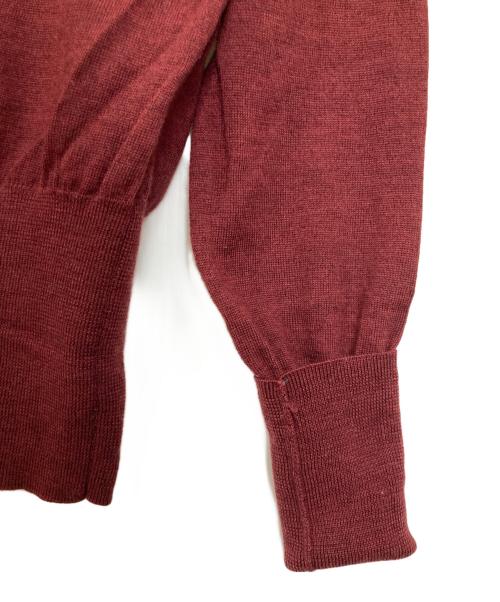 Vivienne Westwood RED LABEL（ヴィヴィアンウエストウッドレッドレーベル）Vivienne Westwood RED LABEL (ヴィヴィアンウエストウッドレッドレーベル) オーブ刺繍ニットカーディガン レッド サイズ:２の古着・服飾アイテム