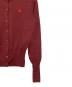 中古・古着 Vivienne Westwood RED LABEL (ヴィヴィアンウエストウッドレッドレーベル) オーブ刺繍ニットカーディガン レッド サイズ:２：6000円