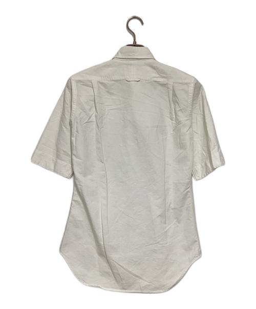 Thom Browne（トムブラウン）Thom Browne (トムブラウン) 5分袖ボタンダウンシャツ ホワイトの古着・服飾アイテム