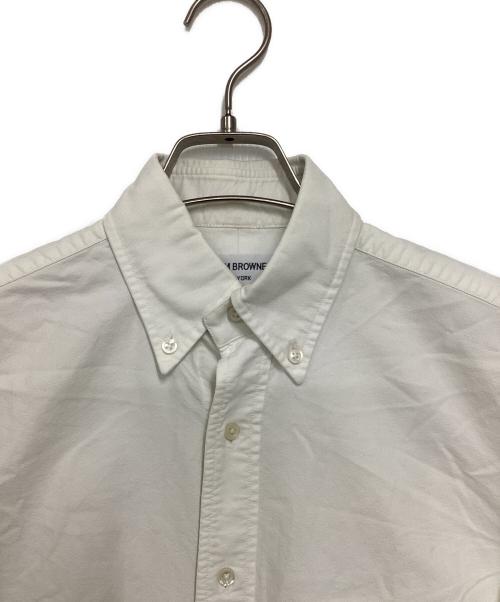Thom Browne（トムブラウン）Thom Browne (トムブラウン) 5分袖ボタンダウンシャツ ホワイトの古着・服飾アイテム
