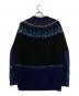 sacai (サカイ) ニット ライダース ジャケット ネイビー サイズ:2：22000円