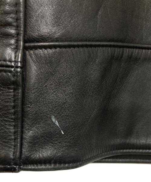 stussy（ステューシー）stussy (ステューシー) Schott (ショット) ダブルライダースジャケット ブラック サイズ:40の古着・服飾アイテム