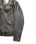 中古・古着 stussy (ステューシー) Schott (ショット) ダブルライダースジャケット ブラック サイズ:40：80000円
