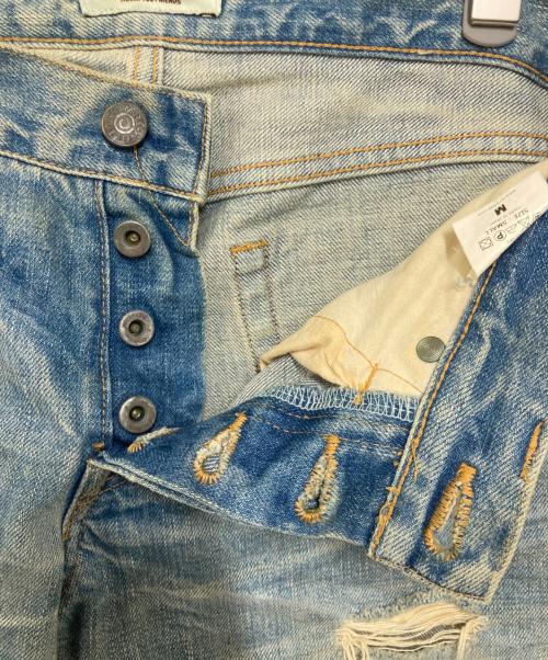 M-2009（エム2009）M-2009 (エム2009) リペア加工デニムパンツ インディゴ サイズ:Sの古着・服飾アイテム