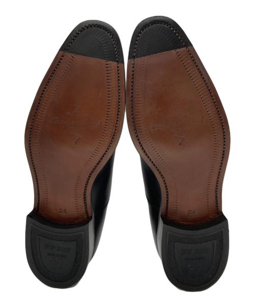 SCOTCH GRAIN（スコッチグレイン）SCOTCH GRAIN (スコッチグレイン) ストレートチップシューズ ブラック サイズ:24cmの古着・服飾アイテム