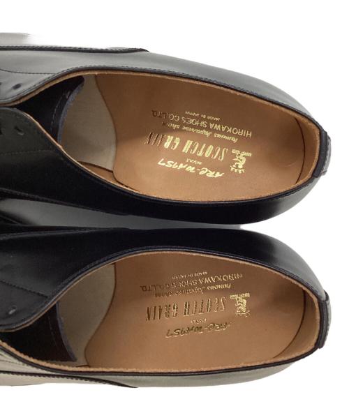 SCOTCH GRAIN（スコッチグレイン）SCOTCH GRAIN (スコッチグレイン) ストレートチップシューズ ブラック サイズ:24cmの古着・服飾アイテム