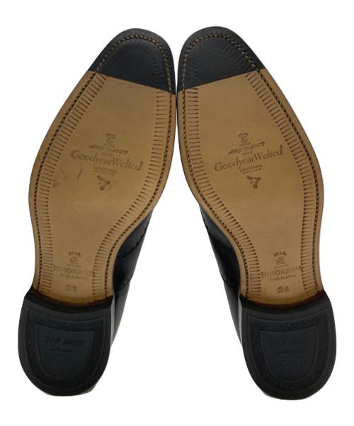 SCOTCH GRAIN（スコッチグレイン）SCOTCH GRAIN (スコッチグレイン) ウィングチップシューズ ブラック サイズ:24㎝の古着・服飾アイテム