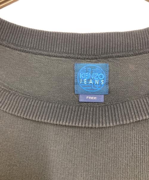 KENZO JEANS（ケンゾージーンズ）KENZO JEANS (ケンゾージーンズ) 刺繍スウェット ブラック サイズ:freeの古着・服飾アイテム