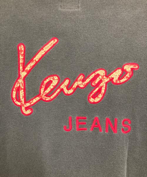 KENZO JEANS（ケンゾージーンズ）KENZO JEANS (ケンゾージーンズ) 刺繍スウェット ブラック サイズ:freeの古着・服飾アイテム