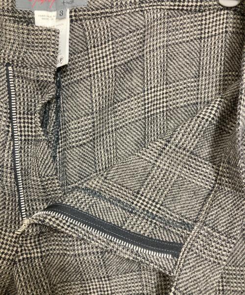 yohji yamamoto+noir（ヨウジヤマモトプリュスノアール）yohji yamamoto+noir (ヨウジヤマモトプリュスノアール) チェック柄裾プリーツジャケットセットアップ ブラウン サイズ:不明の古着・服飾アイテム