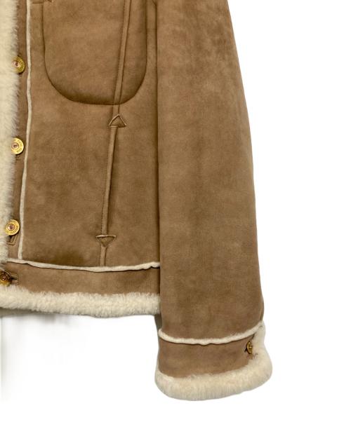 PAPAS（パパス）PAPAS (パパス) ムートンジャケット ベージュ サイズ:Mの古着・服飾アイテム