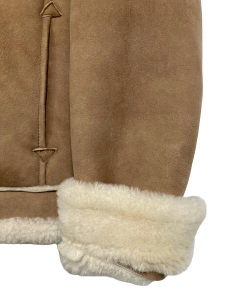 PAPAS（パパス）PAPAS (パパス) ムートンジャケット ベージュ サイズ:Mの古着・服飾アイテム