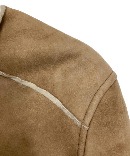 PAPAS（パパス）PAPAS (パパス) ムートンジャケット ベージュ サイズ:Mの古着・服飾アイテム
