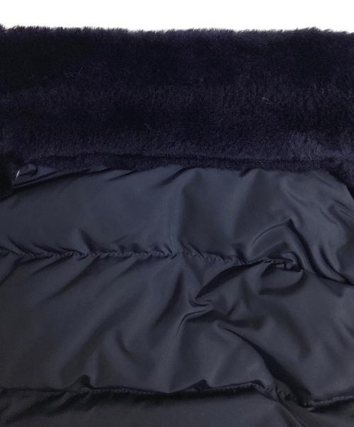 PAPAS PLUS（パパスプラス）PAPAS PLUS (パパスプラス) ムートン切替ダウンジャケット ネイビー サイズ:Mの古着・服飾アイテム