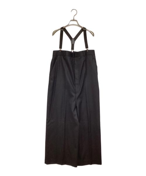 Curensology（カレンソロジー）Curensology (カレンソロジー) ウールサロペットパンツ ブラック サイズ:FREEの古着・服飾アイテム
