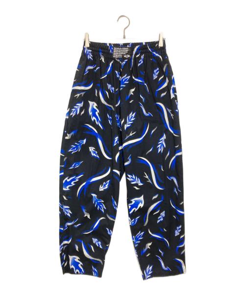CHALLENGER（チャレンジャー）CHALLENGER (チャレンジャー) FIRE LEAF PANTS ブルー×ブラック サイズ:Lの古着・服飾アイテム