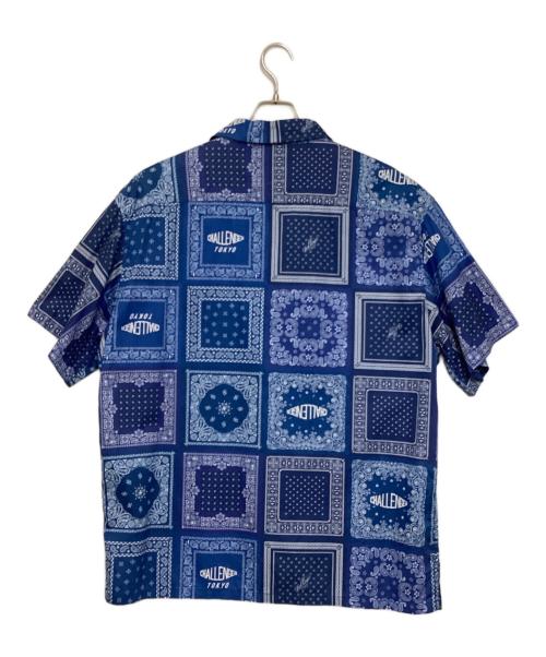 CHALLENGER（チャレンジャー）CHALLENGER (チャレンジャー) S/S BANDANA SHIRT ブルー×ホワイト サイズ:XLの古着・服飾アイテム