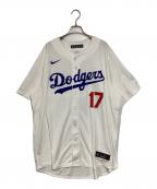 NIKE×Dodgersナイキ×ドジャース）の古着「リミテッド Player Jersey ベースボールシャツ」｜ホワイト