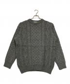 Kerry Woollen Millsケリーウールンミルズ）の古着「アランニット」｜グレー