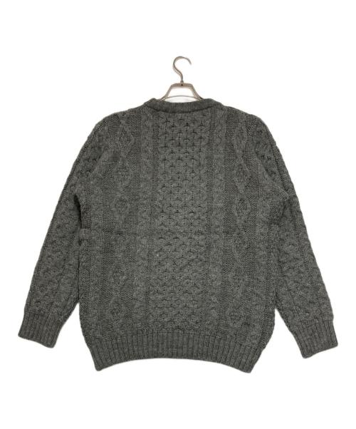 Kerry Woollen Mills（ケリーウールンミルズ）Kerry Woollen Mills (ケリーウールンミルズ) アランニット グレー サイズ:40の古着・服飾アイテム